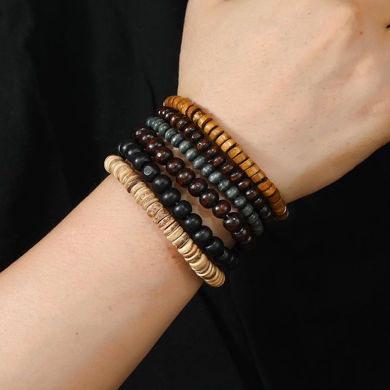 JAVMOO Gothic Bracelet Adjustable Punk Braided Leather Multilayer Grunge Set Bracelets Emo Metal Cuff Wrap Bangles Meaningful Gift - Image 5
